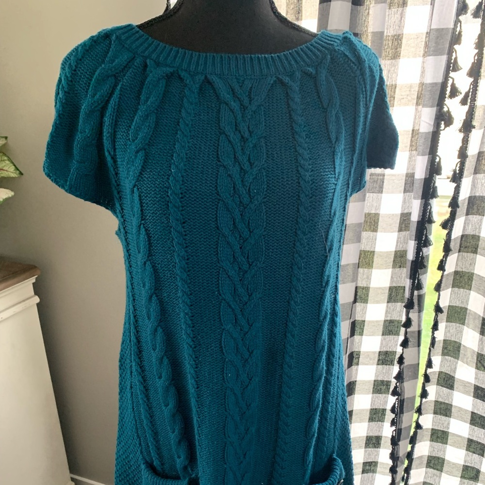 Teal tunic sweater